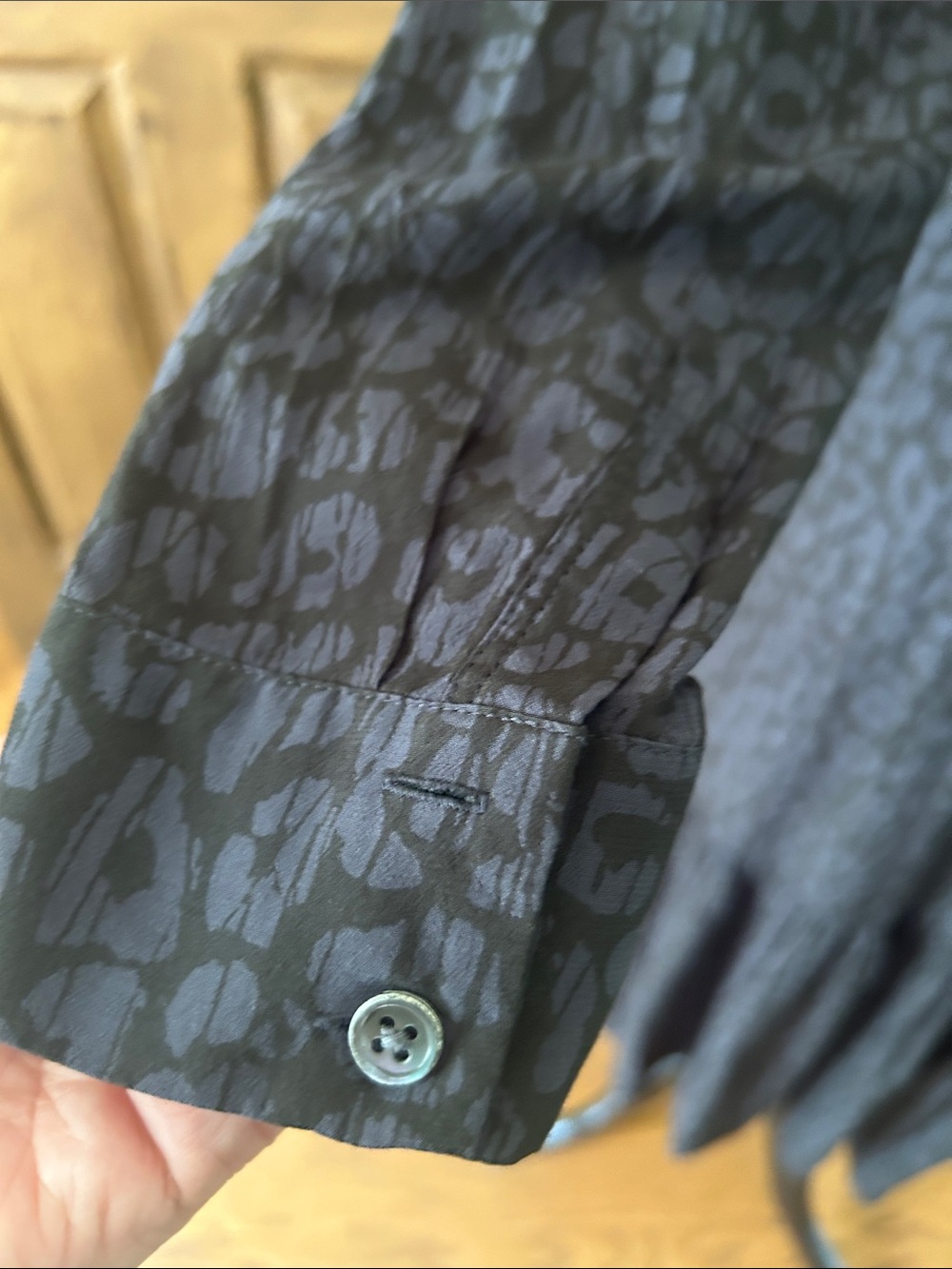 Rails Midi Dress Tiered Beatrice Charcoal Cheetah Grey Batik Size Small - Picture 10 of 15